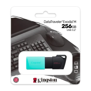 Kingston USB memorija KINGSTON DTXM/256GB/DataTraveler Exodia/3.2/crna